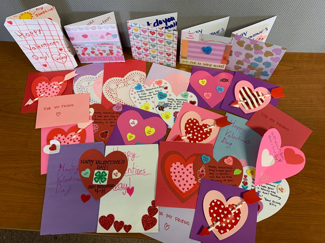 Hand-made Valentine's Delivered to All Seniors