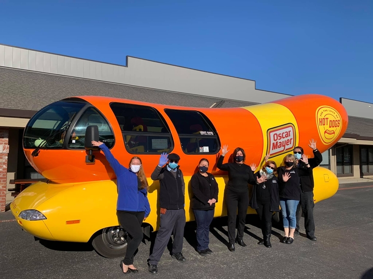 Oscar Mayer Wienermobile Delivers Meals for MOWSV